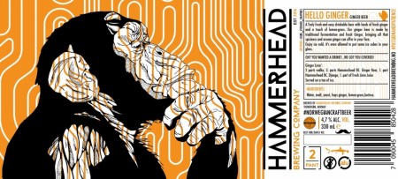 Hammerhead BC.- Hello Ginger! - Ginger Beer - D-PAK (12 stk, 330ml boks)